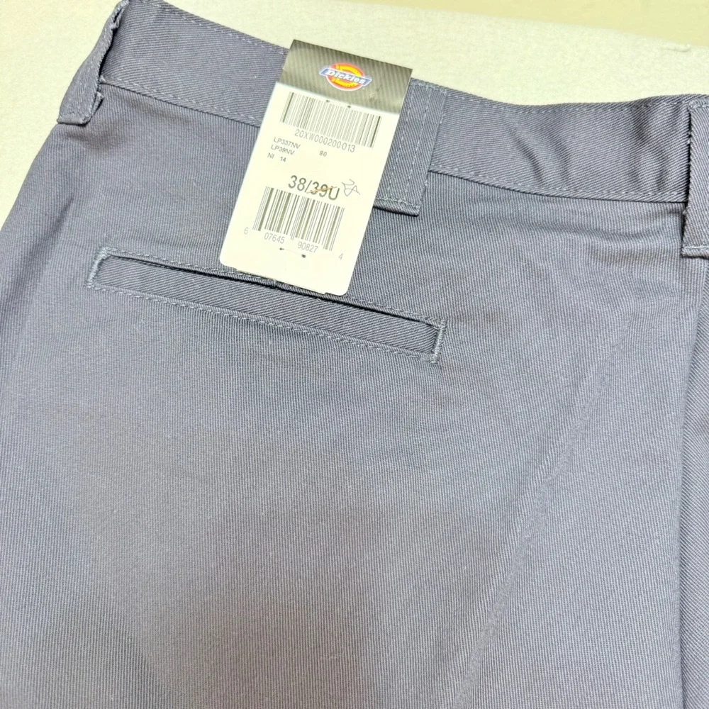 Dickies Cargo Pants‎ Work Utility Relaxed Fit Blue Cotton Blend 38x28